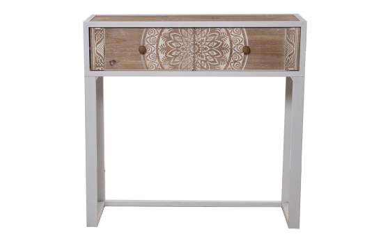 Recibidor 2 Cajones Decorado Estilo Oriental Serie Akain