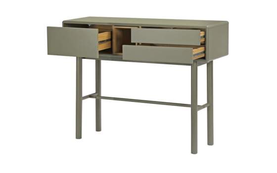 Recibidor 3 Cajones y Hueco Estante Verde Serie Mollaris