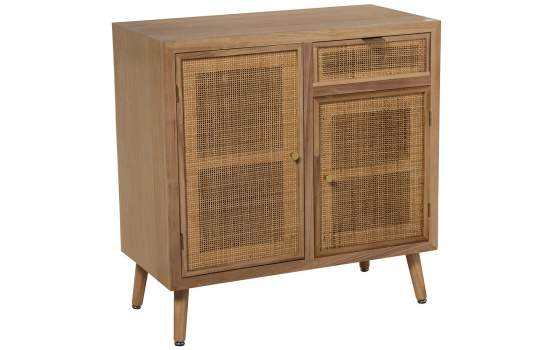 Recibidor Actual Madera Rattan 2 Puertas 1 Cajon Serie Sedir