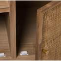 Recibidor Actual Madera Rattan 2 Puertas 1 Cajon Serie Sedir