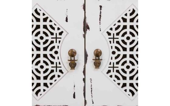 Recibidor Blanco Decape 2 Puertas Talladas 2 Cajones Makalu