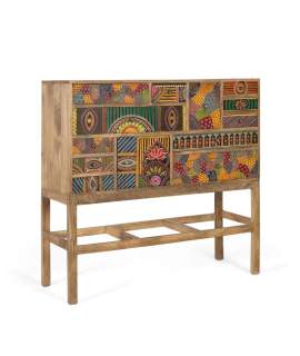 Recibidor Decorado en Colores Tipo Mandala 13 Cajones Alverit