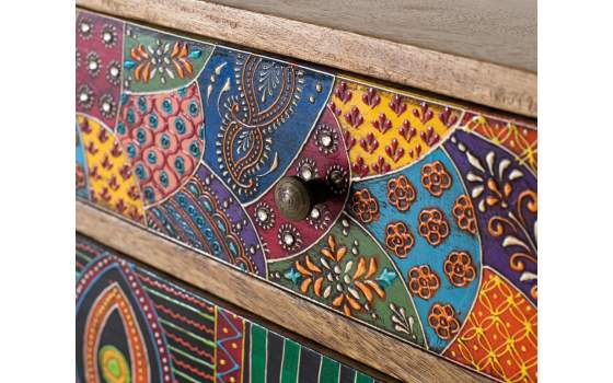 Recibidor Decorado en Colores Tipo Mandala 13 Cajones Alverit