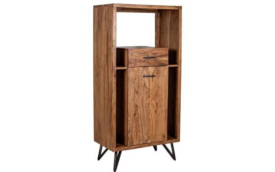 Recibidor Estantes 1 Cajon 1 Puerta Madera Acacia Althaus