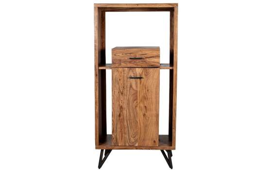 Recibidor Estantes 1 Cajon 1 Puerta Madera Acacia Althaus