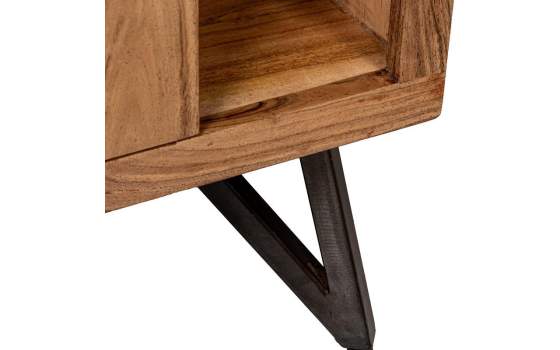 Recibidor Estantes 1 Cajon 1 Puerta Madera Acacia Althaus