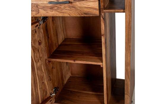 Recibidor Estantes 1 Cajon 1 Puerta Madera Acacia Althaus