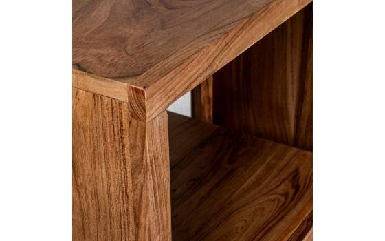 Recibidor Estantes 1 Cajon 1 Puerta Madera Acacia Althaus