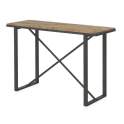 Recibidor Estilo Industrial Tablas Recicladas y Acero Natens
