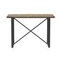 Recibidor Estilo Industrial Tablas Recicladas y Acero Natens