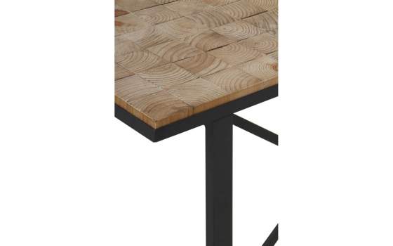 Recibidor Estilo Industrial Tablas Recicladas y Acero Natens