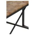 Recibidor Estilo Industrial Tablas Recicladas y Acero Natens