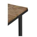 Recibidor Estilo Industrial Tablas Recicladas y Acero Natens