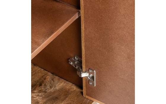 Recibidor Madera Mango 2 Puertas Patas Metalicas Abrizzi