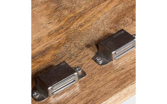 Recibidor Madera Mango 2 Puertas Patas Metalicas Abrizzi