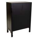 Recibidor Negro Rustico 1 Cajon 2 Puertas Serie Alika