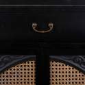 Recibidor Negro Rustico 1 Cajon 2 Puertas Serie Alika
