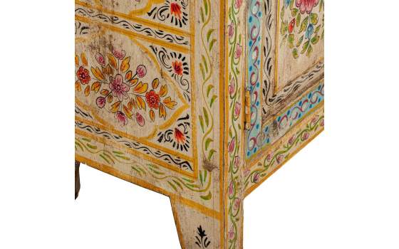 Recibidor Oriental Madera Mango Policromado Serie Ambros