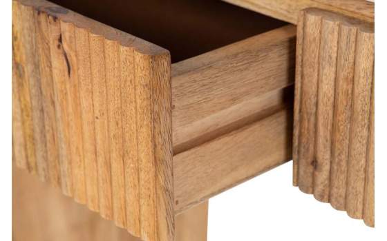 Recibidor Rustico Actual Madera Mango y Marmol Serie Tyla