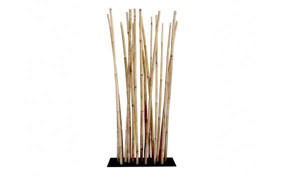 Separador Cañas de Bambu Curvadas Natural Serie Belbis