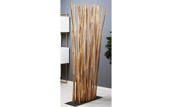 Separador Cañas de Bambu Curvadas Natural Serie Belbis