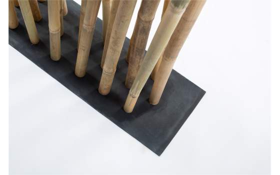 Separador Cañas de Bambu Curvadas Natural Serie Belbis
