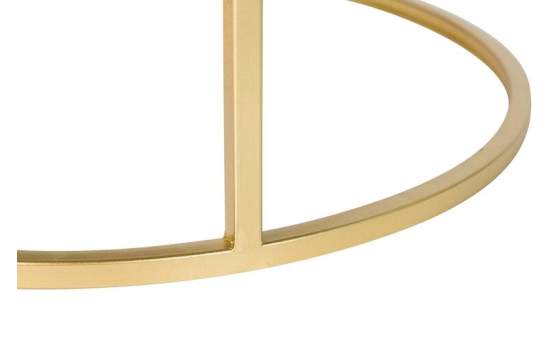 Set 2 Mesas Nido Redondas Negro y Blanco Oro Serie Aelsop