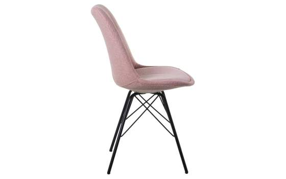 Set 2 Sillas Modernas Tapizadas Rosa Patas Metalicas Arenda