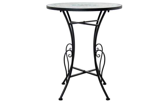 Set 2 sillas y mesa de forja y serigrafías colores Audyn