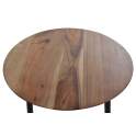 Set 3 Mesas Auxiliares Industrial Madera Acacia y Forja Amando