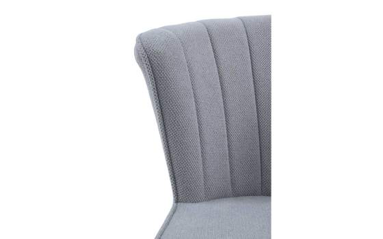 Set 4 Sillas Comedor Actuales Tapizadas Gris Celeste Aldegati