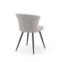 Set 4 Sillas Comedor Tapizada Moderna Patas Metal Autrey