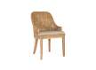 Set de 2 Sillas Madera y Rattan Natural con Cojín Shimla