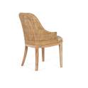 Set de 2 Sillas Madera y Rattan Natural con Cojín Shimla