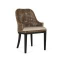 Set de 2 Sillas Madera y Rattan Natural Glaseado Nogal Shimla
