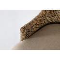 Set de 2 Sillas Madera y Rattan Natural Glaseado Nogal Shimla