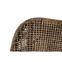 Set de 2 Sillas Madera y Rattan Natural Glaseado Nogal Shimla