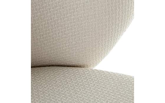 Set de 2 Sillas Tapizadas Beige Patas Metal Serie Agaz