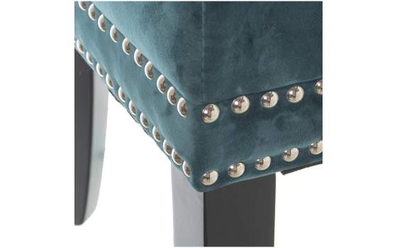 Set de 2 Sillas Tapizadas Terciopelo Azul retro Serie Asunbra
