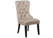 Set de 2 Sillas Tapizadas Lino Beige Retro Serie Asunbra
