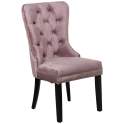 Set de 2 Sillas Tapizadas Terciopelo Rosa retro Serie Asunbra