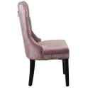 Set de 2 Sillas Tapizadas Terciopelo Rosa retro Serie Asunbra