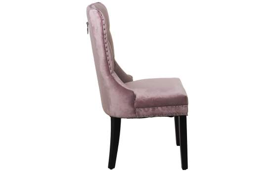 Set de 2 Sillas Tapizadas Terciopelo Rosa retro Serie Asunbra