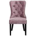 Set de 2 Sillas Tapizadas Terciopelo Rosa retro Serie Asunbra