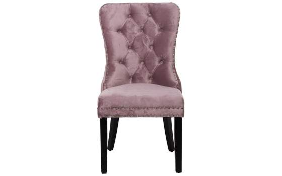 Set de 2 Sillas Tapizadas Terciopelo Rosa retro Serie Asunbra