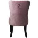 Set de 2 Sillas Tapizadas Terciopelo Rosa retro Serie Asunbra