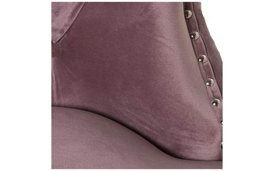 Set de 2 Sillas Tapizadas Terciopelo Rosa retro Serie Asunbra