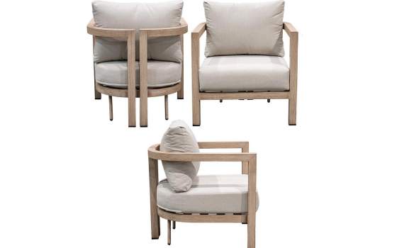 Set Sofa 3 Plazas, 2 Sillones y Mesa Actual Serie Aelst