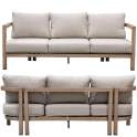 Set Sofa 3 Plazas, 2 Sillones y Mesa Actual Serie Aelst