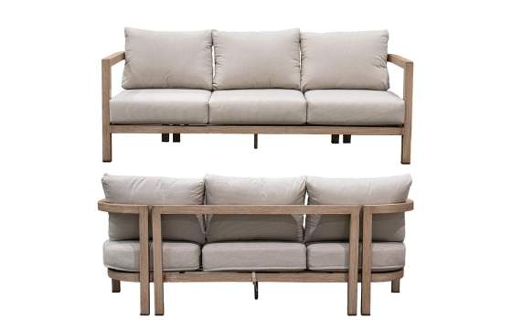 Set Sofa 3 Plazas, 2 Sillones y Mesa Actual Serie Aelst